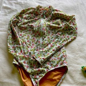 Crewcuts one piece rashguard, girl size 10